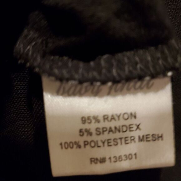 BABY PHAT SZ L BLACK SHEER CHIFFON TOP 1X - Picture 5 of 5